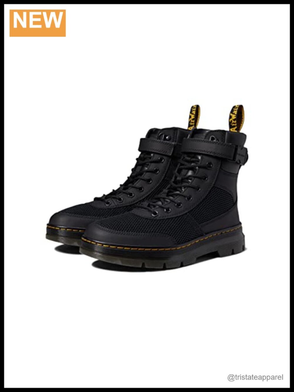 Combat Ankle Boots Lace Up Platform Chunky Sole Leather Unisex Style